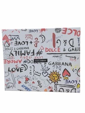 Large Empty Dolce & Gabbana Shoe Sneaker Box Love Family Amore 13x10.5x5